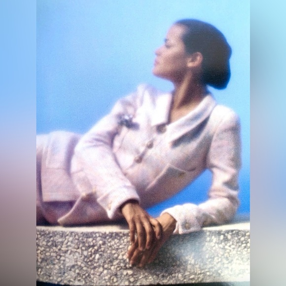 Chanel Vintage Cruise 1994 Multicolor Pastel Pink Orange 94C Tweed Jacket - Picture 4 of 16